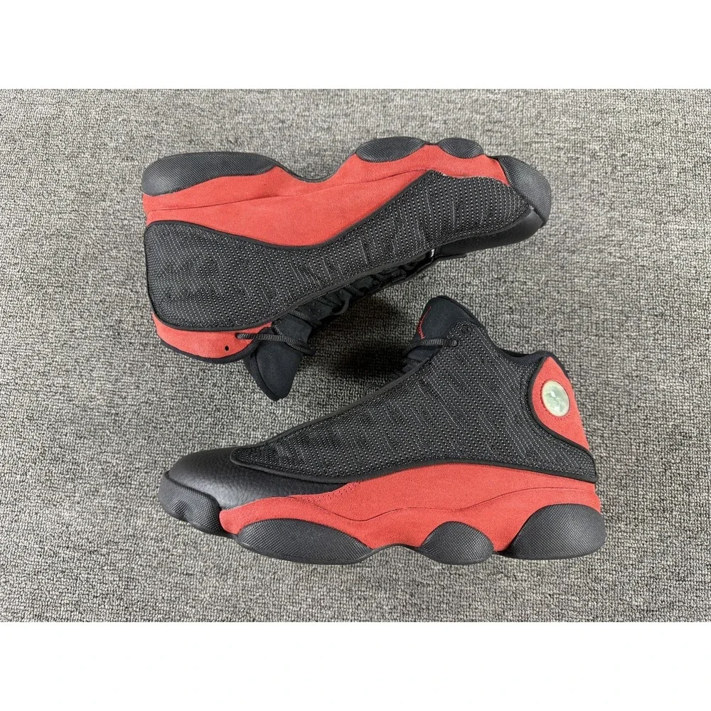 Jordan Air Jordan 13 Retro Bred Shoes Mens 9.5 Black Red Basketball 414571 004